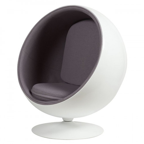 кресло eero ball chair серое в Магнитогорске