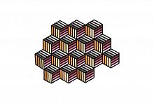 ковер parquet hexagon orange 305x188 от gan в Магнитогорске