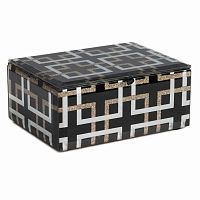 чёрная шкатулка стеклянная abbe маленькая в Магнитогорске