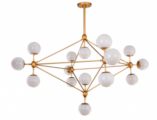 люстра modo 15 gold золото, белые плафоны в Магнитогорске