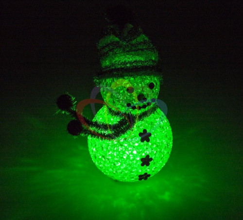 фигура светодиодная снеговик зеленый в Магнитогорске