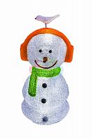 светодиодная фигура снеговик в наушниках 60см в Магнитогорске