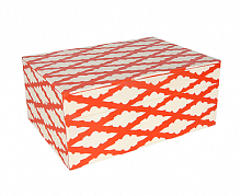 коробка декоративная белая / красная в Магнитогорске