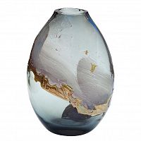 ваза стеклянная цветная 28*13 в Магнитогорске