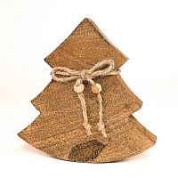 украшение новогоднее ель деревянная wooden tree, 15х14х2,5 см в Магнитогорске