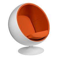 кресло eero aarnio style ball chair оранжевое в Магнитогорске