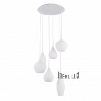 подвесная люстра ideal lux soft sp6 bianco в Магнитогорске