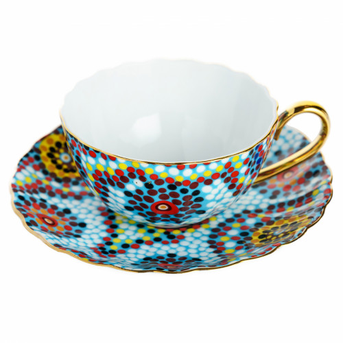 чайная пара мозаика голубая в Магнитогорске