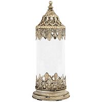 подсвечник золотой с крышкой и резьбой «мурано», 33 см в Магнитогорске