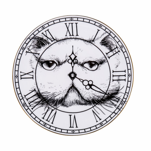 тарелка кот на циферблате в Магнитогорске