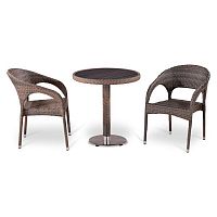 комплект мебели из искуственного ротанга miop серый на 2 персоны в Магнитогорске