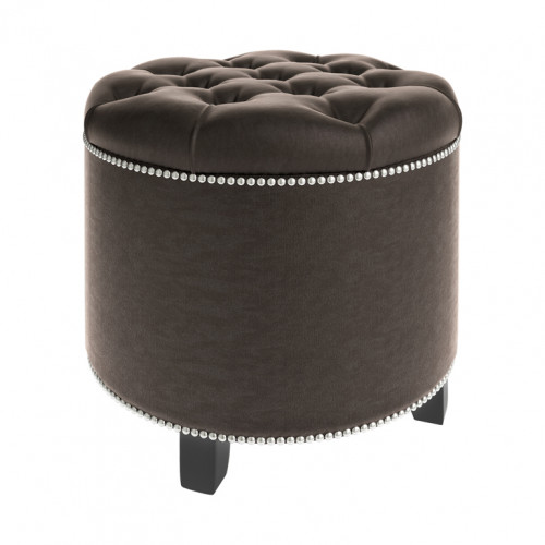 пуф круглый modena brown коричневый в Магнитогорске