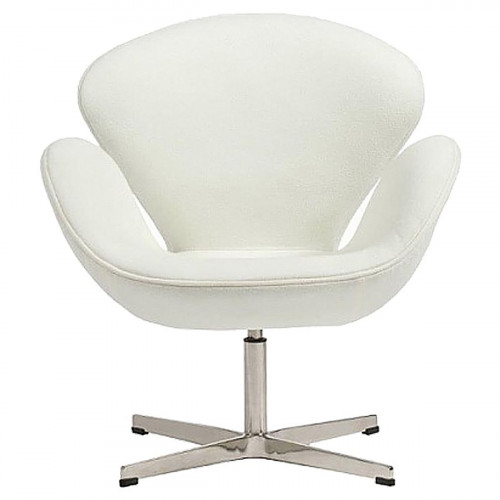 кресло swan chair кашемир белое в Магнитогорске