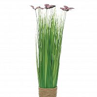 стебли травы с бабочками на плетеной основе 40 см (крас.) (6) в Магнитогорске