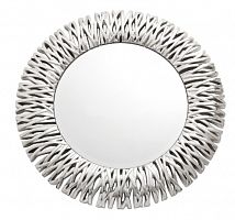 зеркало круглое серебряное в раме с ветками peyto в Магнитогорске