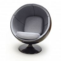 кресло ball chair черно-серое в Магнитогорске