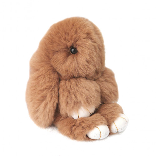 меховой зайка брелок коричневый в Магнитогорске