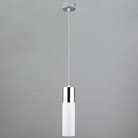 подвесной светильник eurosvet double topper 50135/1 led хром/белый в Магнитогорске