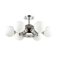 потолочная люстра odeon light miolla 3972/7c белая в Магнитогорске