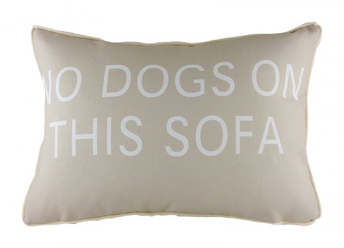 подушка с надписью no dogs on this sofa в Магнитогорске