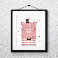постер pig а4 в Магнитогорске