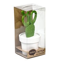 ножницы cactus с держателем, белые с зеленым в Магнитогорске