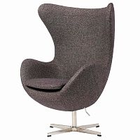 кресло egg chair серое в Магнитогорске