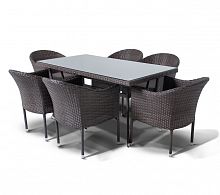 фраппе, обеденная группа на 6 персон ,серый в Магнитогорске