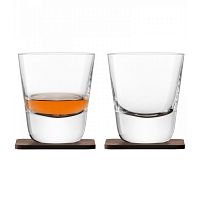 набор из 2 стаканов arran whisky с деревянными подставками 250 мл в Магнитогорске