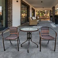 комплект мебели асоль-1b коричневый на 2 персоны в Магнитогорске