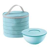 набор термосумка+контейнер handy круглый голубой в Магнитогорске