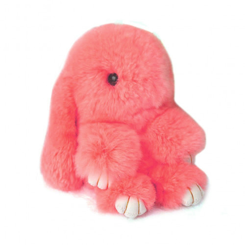 меховой зайка брелок коралловый в Магнитогорске