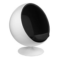 кресло eero aarnio style ball chair черное в Магнитогорске