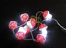 гирлянда новогодняя светодиодная грибы 8 штук в Магнитогорске