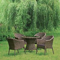 обеденная группа из искусственного ротанга на 4 персоны bobo в Магнитогорске