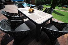обеденная группа chaild чёрный на 6 персон в Магнитогорске