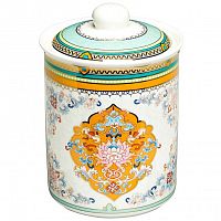 банка для хранения с крышкой с желтым рисунком 800 мл в Магнитогорске