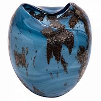 ваза стеклянная салют 1 сине-коричневая в Магнитогорске