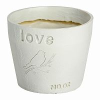 цветочный горшок love белый в Магнитогорске