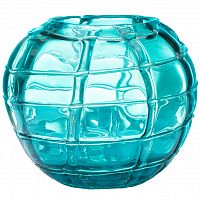ваза стеклянная ice (синяя) 17*19 в Магнитогорске