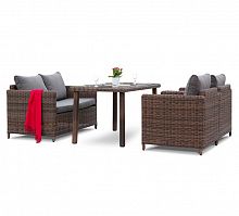 макиато, обеденная группа на 4 персоны, коричневый в Магнитогорске