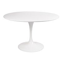 стол eero saarinen style tulip table mdf d110 глянцевый белый в Магнитогорске