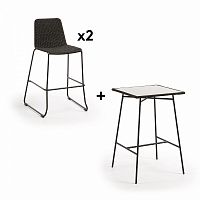 комплект мебели pack 624 freeman стол + 2 стула от la forma (ex julia grup) в Магнитогорске