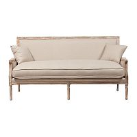 диван auguste salon bench with burlap прямой бежевый в Магнитогорске