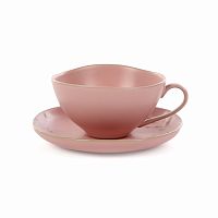 чашка с блюдцем emperor's bird розовый в Магнитогорске