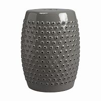 керамический столик-табурет cutwork garden stool серый в Магнитогорске