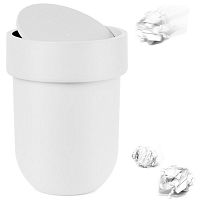 контейнер мусорный touch с крышкой белый в Магнитогорске