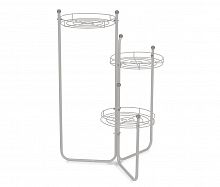 подставка для цветов kaskad 2 b серебро серый в Магнитогорске