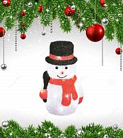 фигурка светодиодная «снеговик-3» 27x18см в Магнитогорске