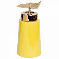 ваза керамическая с крышкой желтая 16*31см в Магнитогорске